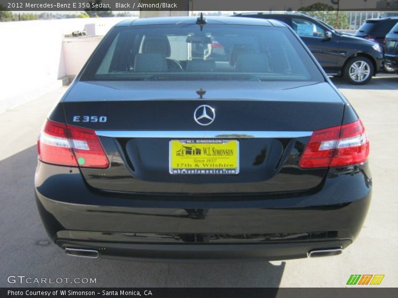 Black / Almond/Black 2012 Mercedes-Benz E 350 Sedan