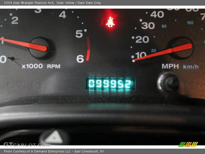 Solar Yellow / Dark Slate Gray 2004 Jeep Wrangler Rubicon 4x4