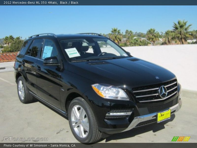 Black / Black 2012 Mercedes-Benz ML 350 4Matic