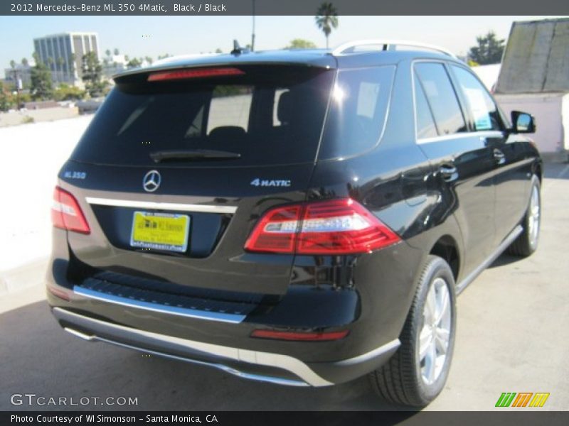 Black / Black 2012 Mercedes-Benz ML 350 4Matic