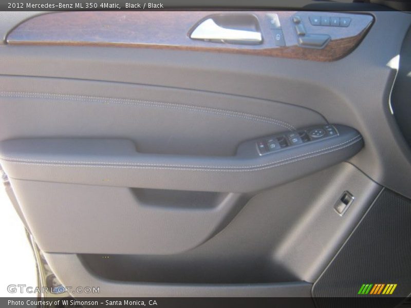 Black / Black 2012 Mercedes-Benz ML 350 4Matic