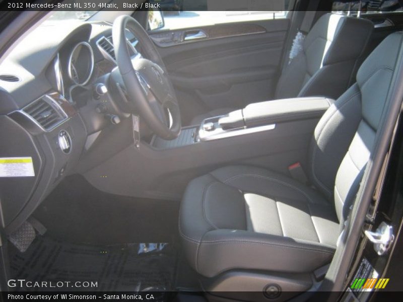 Black / Black 2012 Mercedes-Benz ML 350 4Matic
