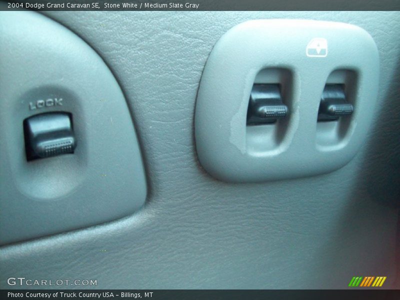 Stone White / Medium Slate Gray 2004 Dodge Grand Caravan SE
