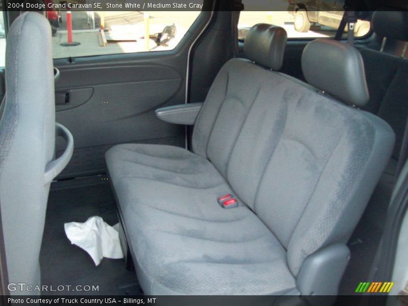 Stone White / Medium Slate Gray 2004 Dodge Grand Caravan SE