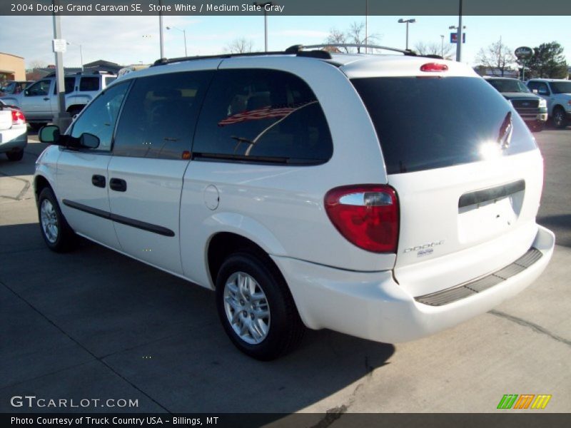 Stone White / Medium Slate Gray 2004 Dodge Grand Caravan SE
