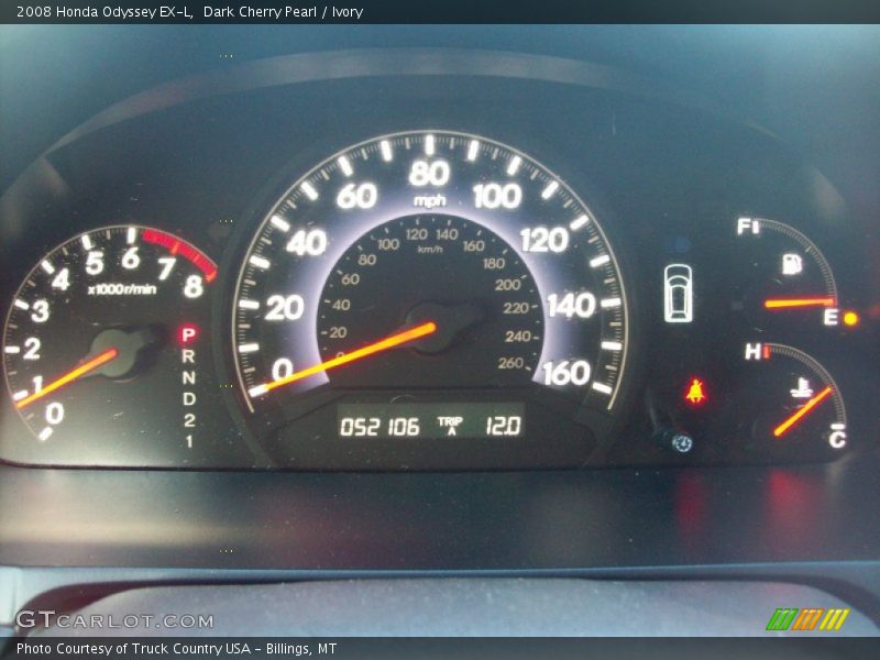 Dark Cherry Pearl / Ivory 2008 Honda Odyssey EX-L