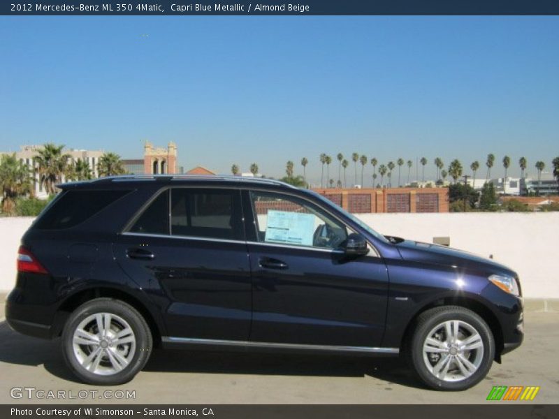 Capri Blue Metallic / Almond Beige 2012 Mercedes-Benz ML 350 4Matic