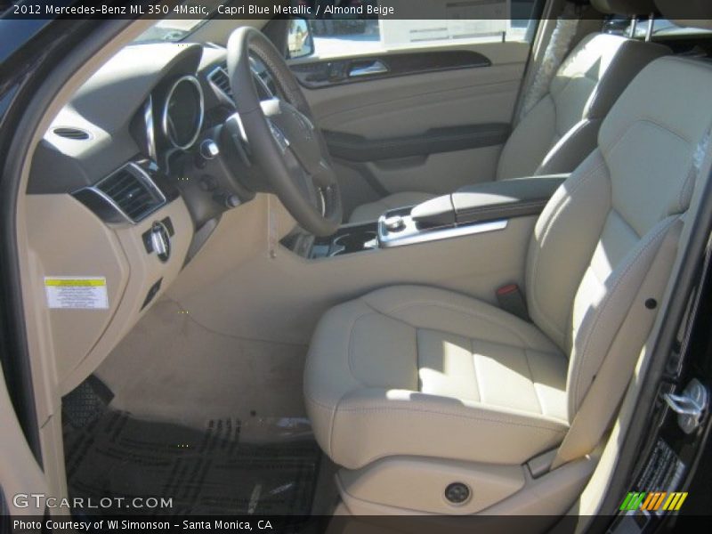 Capri Blue Metallic / Almond Beige 2012 Mercedes-Benz ML 350 4Matic