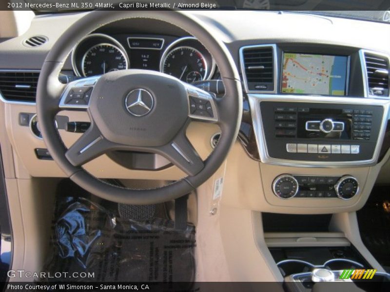 Capri Blue Metallic / Almond Beige 2012 Mercedes-Benz ML 350 4Matic