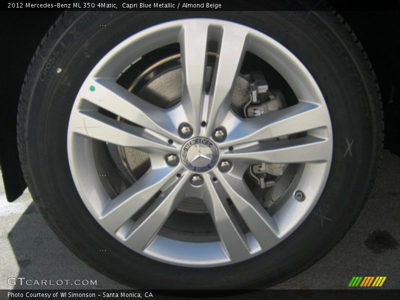 Capri Blue Metallic / Almond Beige 2012 Mercedes-Benz ML 350 4Matic