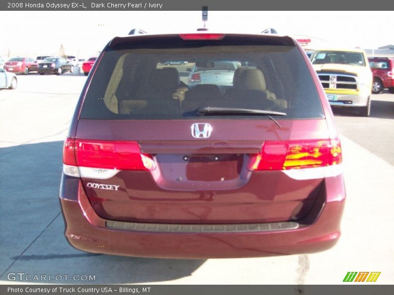 Dark Cherry Pearl / Ivory 2008 Honda Odyssey EX-L