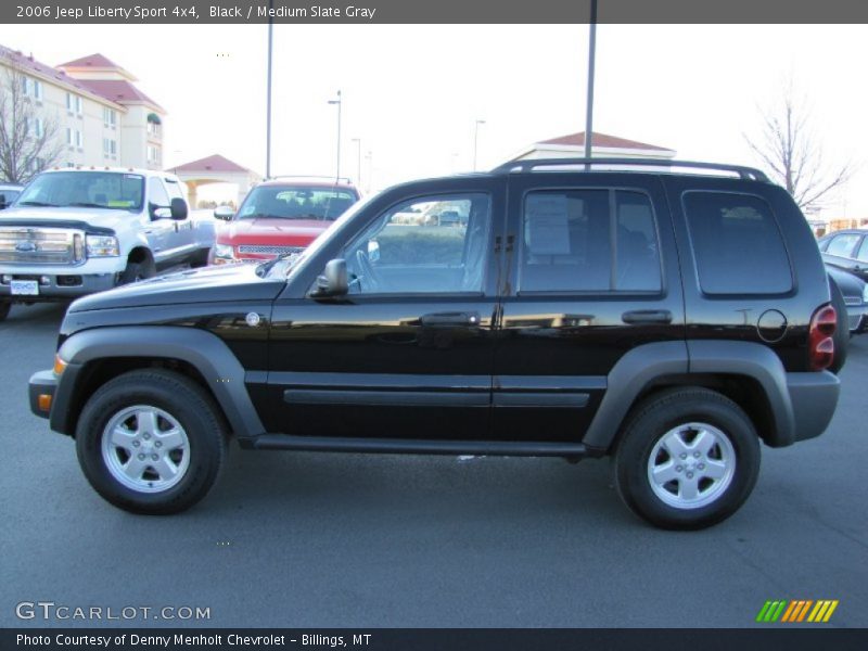 Black / Medium Slate Gray 2006 Jeep Liberty Sport 4x4
