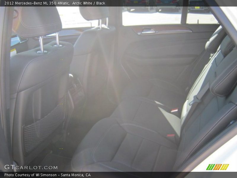 Arctic White / Black 2012 Mercedes-Benz ML 350 4Matic