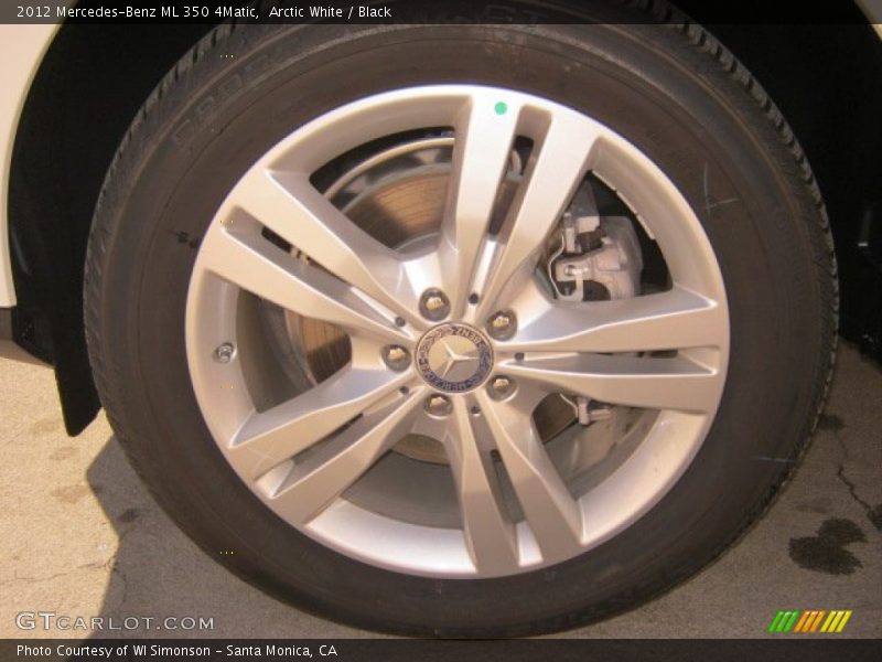 Arctic White / Black 2012 Mercedes-Benz ML 350 4Matic