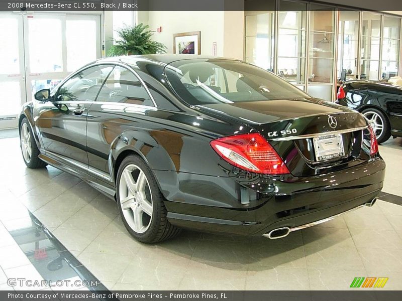 Black / Black 2008 Mercedes-Benz CL 550