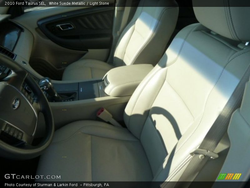White Suede Metallic / Light Stone 2010 Ford Taurus SEL