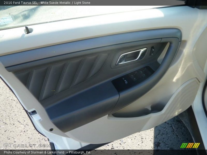 White Suede Metallic / Light Stone 2010 Ford Taurus SEL
