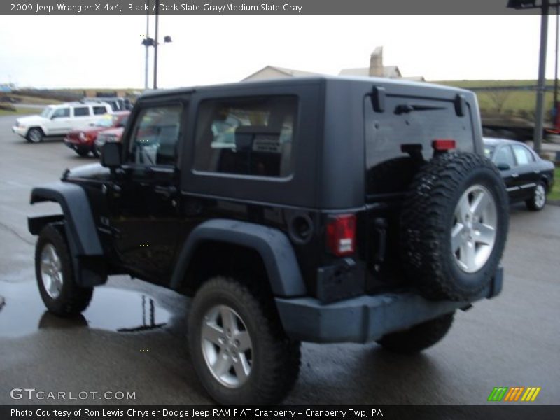 Black / Dark Slate Gray/Medium Slate Gray 2009 Jeep Wrangler X 4x4