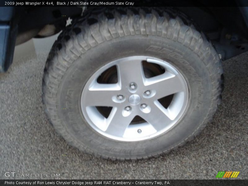 Black / Dark Slate Gray/Medium Slate Gray 2009 Jeep Wrangler X 4x4