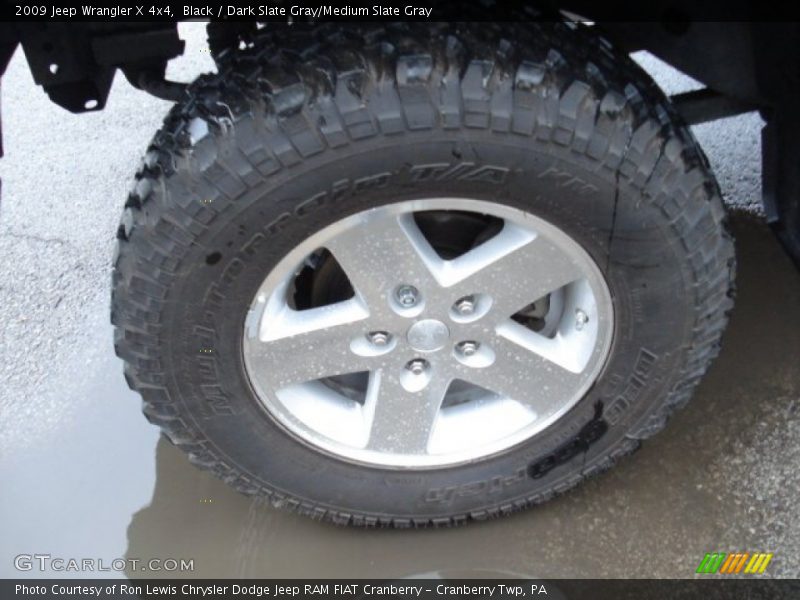 Black / Dark Slate Gray/Medium Slate Gray 2009 Jeep Wrangler X 4x4