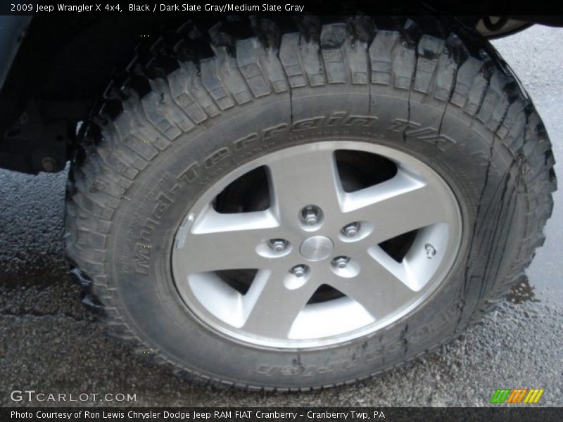 Black / Dark Slate Gray/Medium Slate Gray 2009 Jeep Wrangler X 4x4