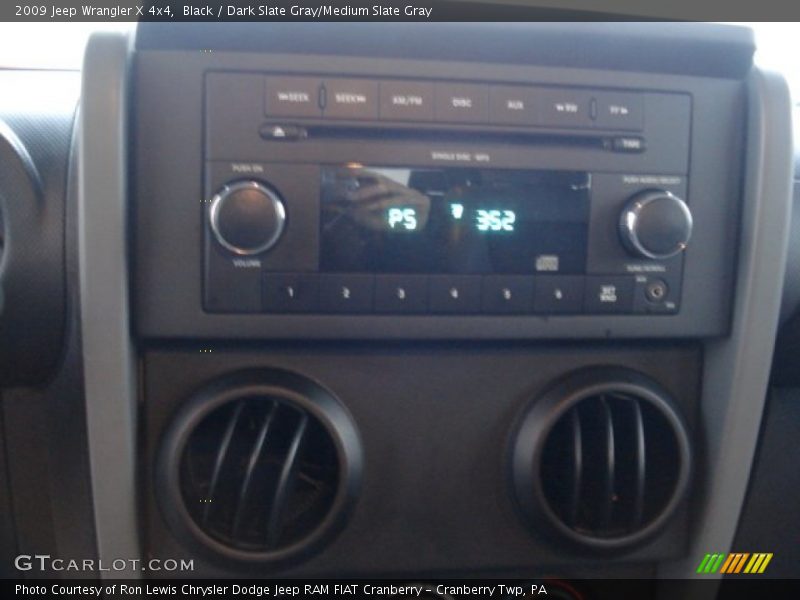 Black / Dark Slate Gray/Medium Slate Gray 2009 Jeep Wrangler X 4x4