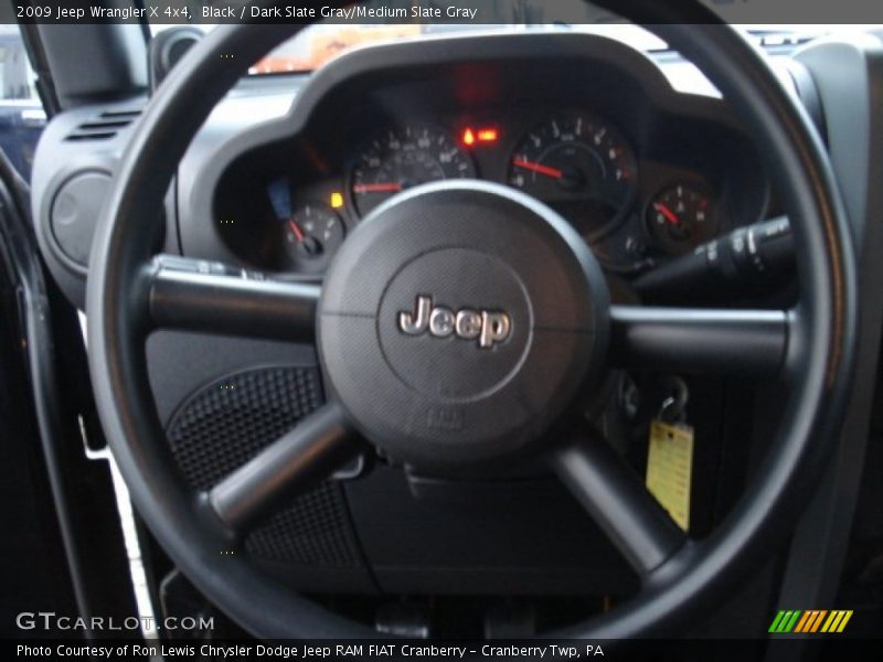 Black / Dark Slate Gray/Medium Slate Gray 2009 Jeep Wrangler X 4x4