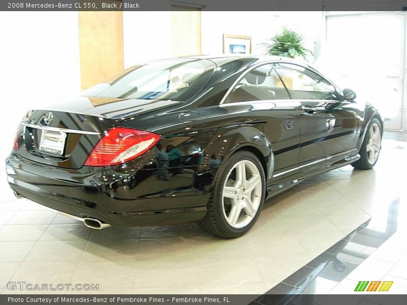 Black / Black 2008 Mercedes-Benz CL 550
