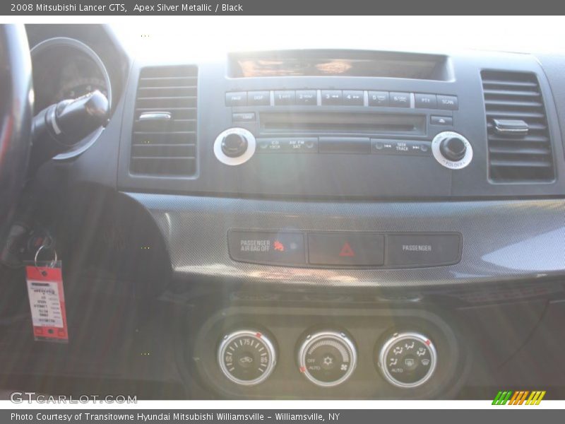 Apex Silver Metallic / Black 2008 Mitsubishi Lancer GTS