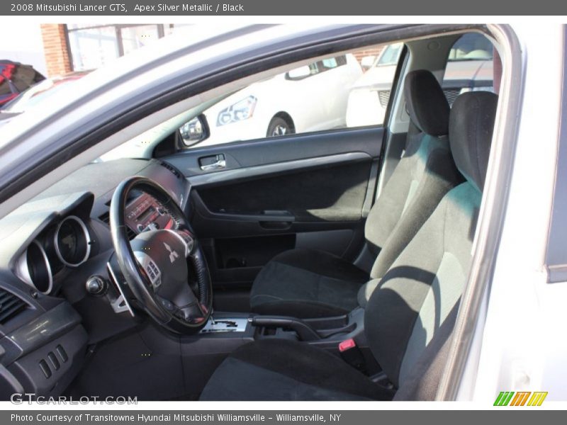 Apex Silver Metallic / Black 2008 Mitsubishi Lancer GTS