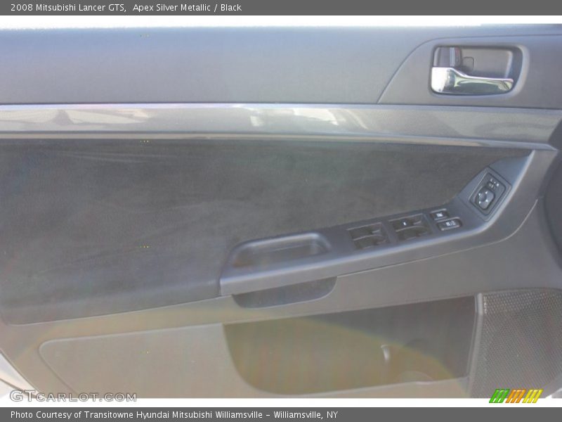 Apex Silver Metallic / Black 2008 Mitsubishi Lancer GTS