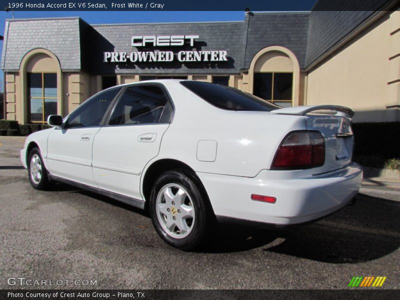 Frost White / Gray 1996 Honda Accord EX V6 Sedan