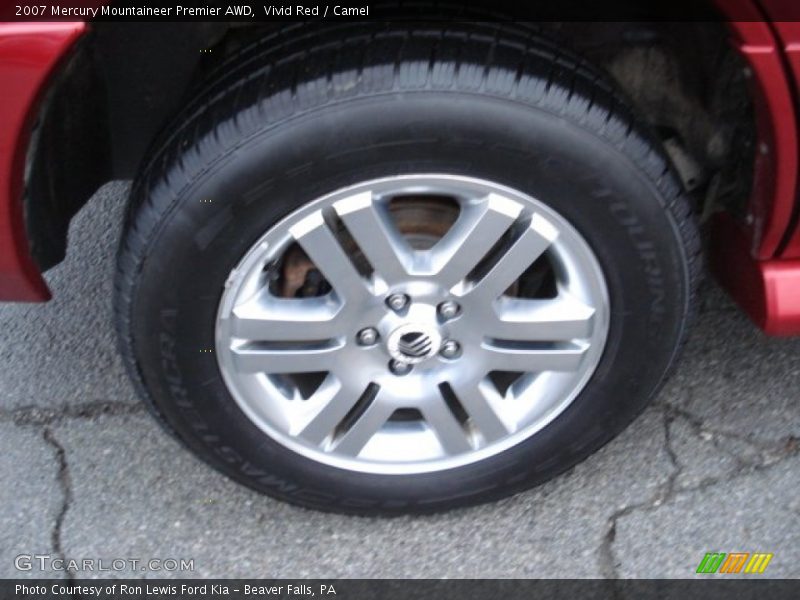 Vivid Red / Camel 2007 Mercury Mountaineer Premier AWD