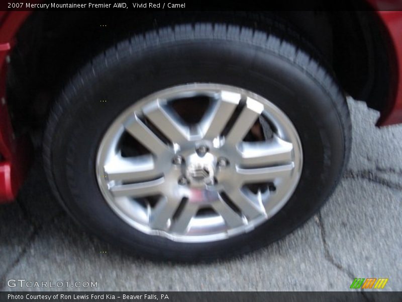 Vivid Red / Camel 2007 Mercury Mountaineer Premier AWD