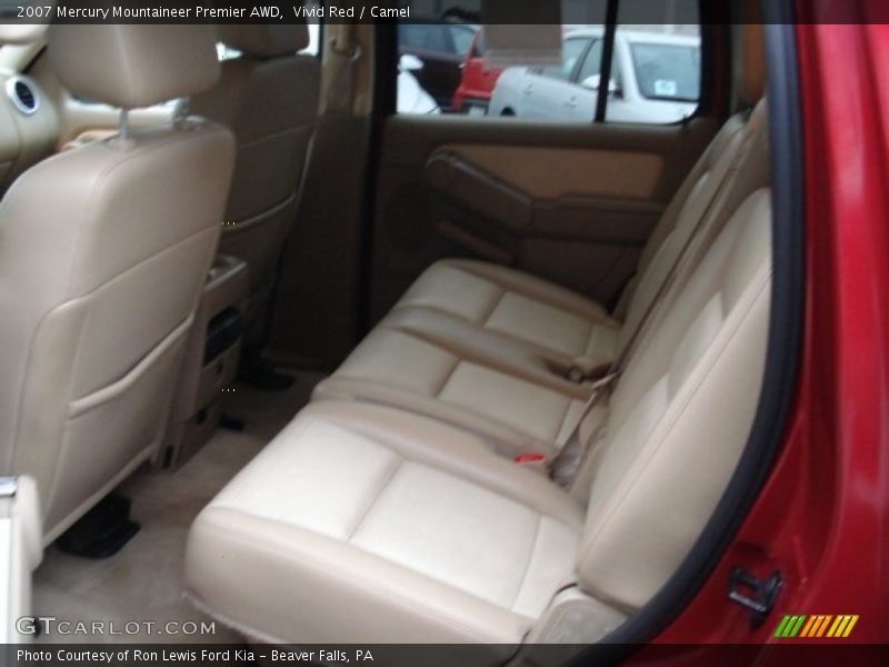 Vivid Red / Camel 2007 Mercury Mountaineer Premier AWD