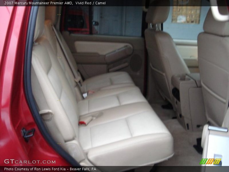 Vivid Red / Camel 2007 Mercury Mountaineer Premier AWD