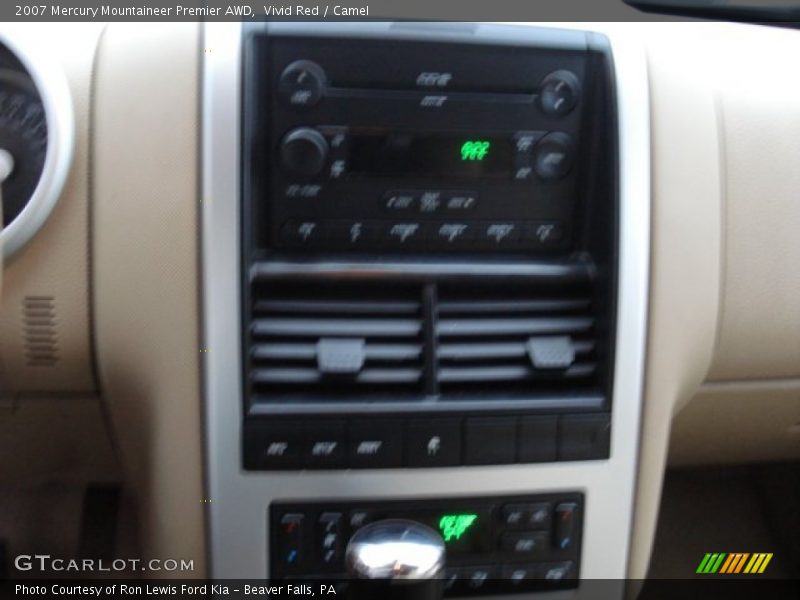 Vivid Red / Camel 2007 Mercury Mountaineer Premier AWD
