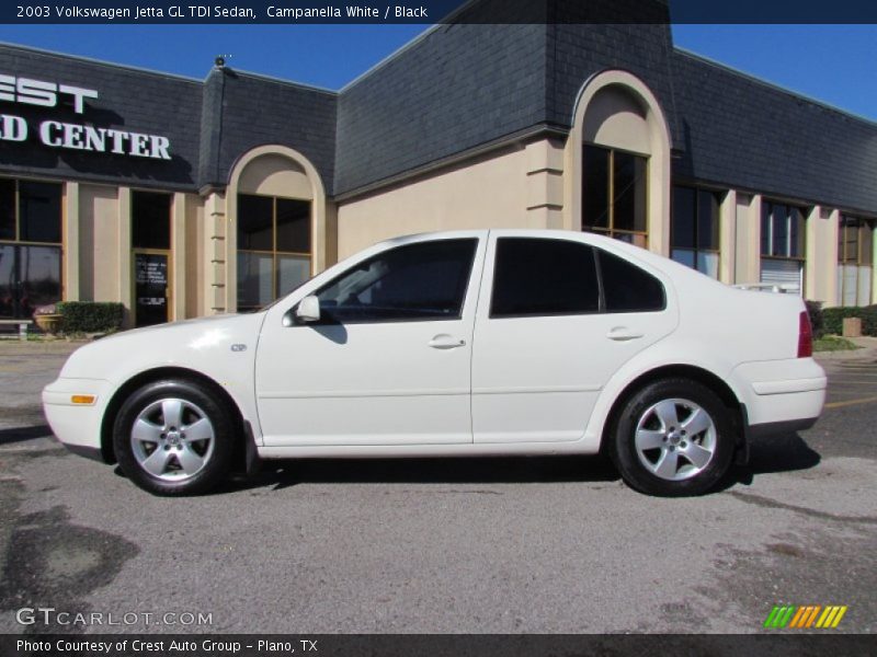 Campanella White / Black 2003 Volkswagen Jetta GL TDI Sedan