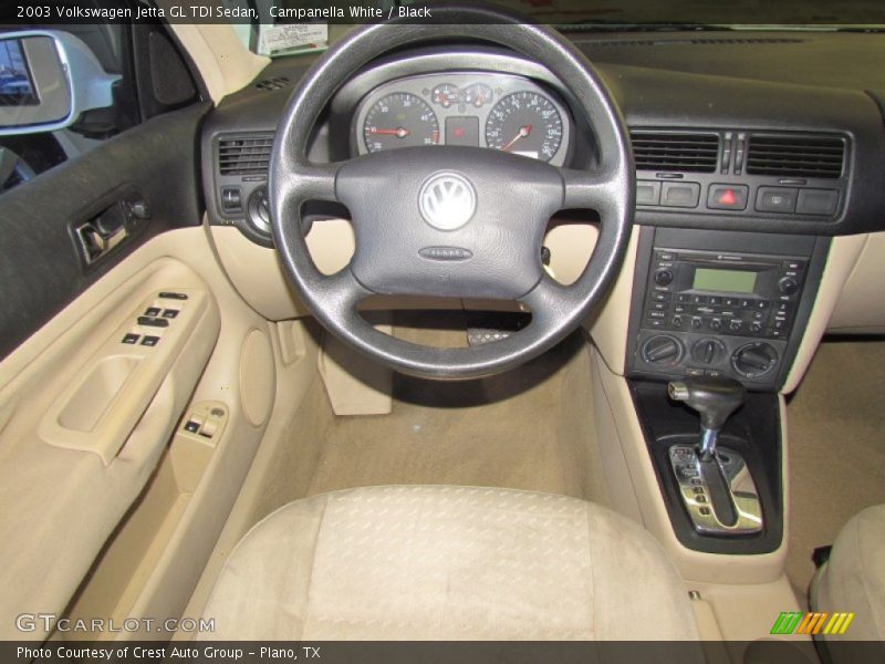 Campanella White / Black 2003 Volkswagen Jetta GL TDI Sedan