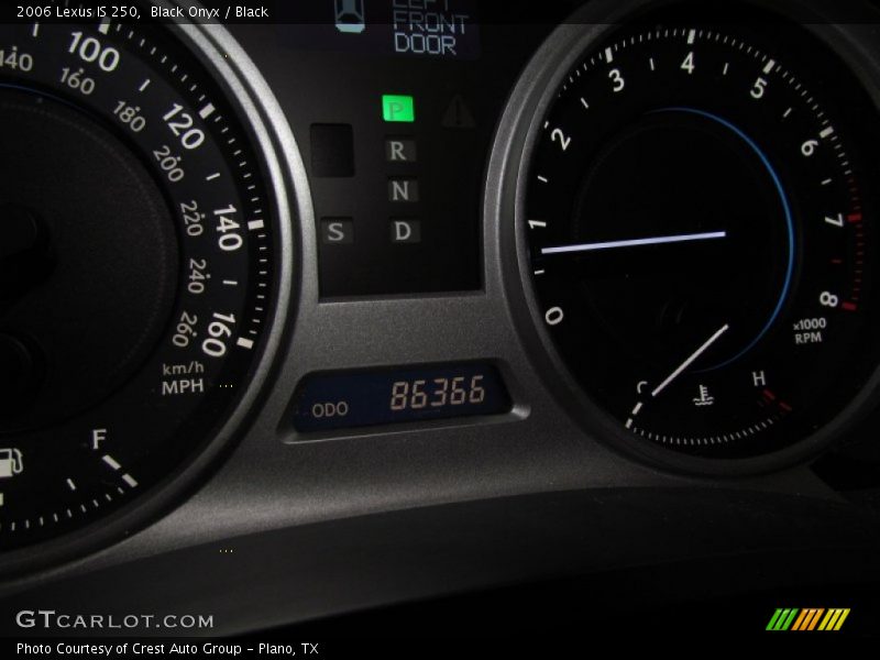 Black Onyx / Black 2006 Lexus IS 250