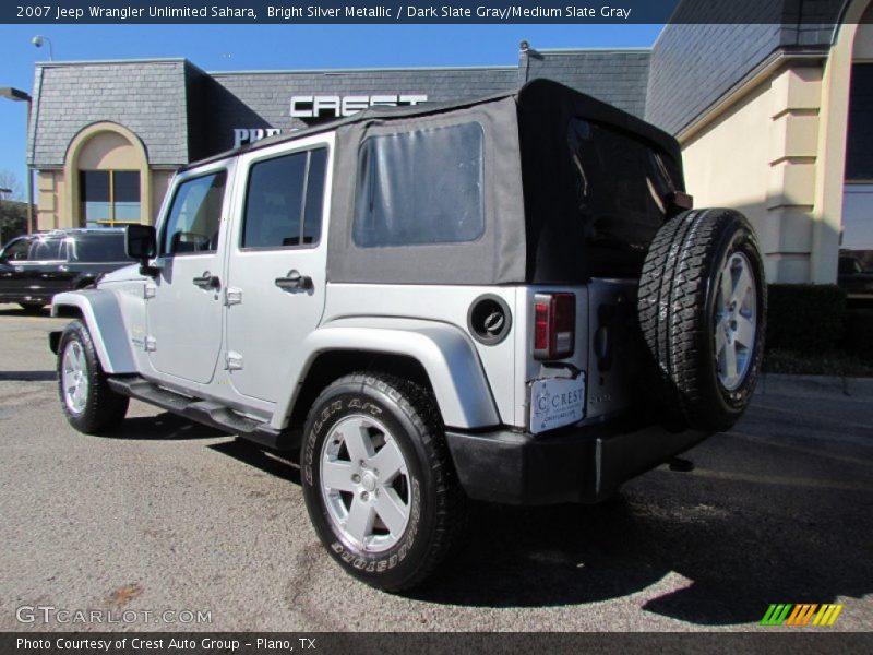 Bright Silver Metallic / Dark Slate Gray/Medium Slate Gray 2007 Jeep Wrangler Unlimited Sahara