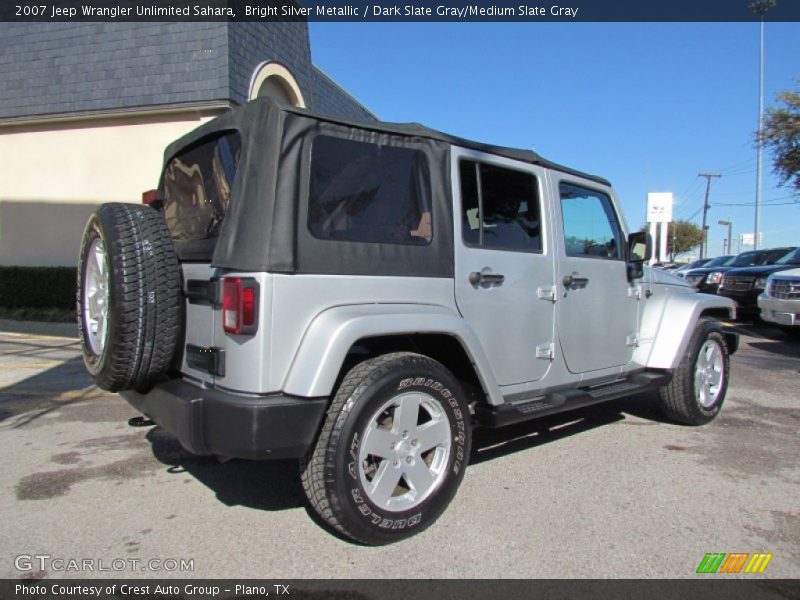 Bright Silver Metallic / Dark Slate Gray/Medium Slate Gray 2007 Jeep Wrangler Unlimited Sahara