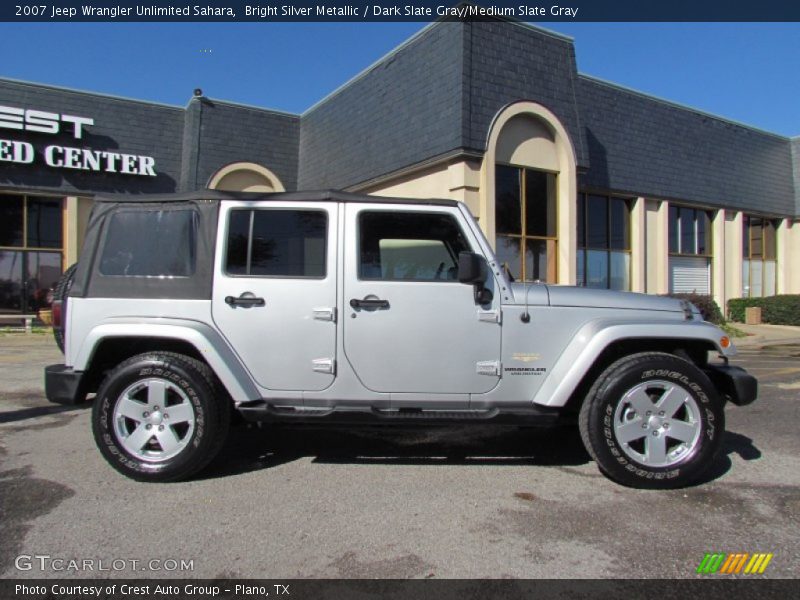 Bright Silver Metallic / Dark Slate Gray/Medium Slate Gray 2007 Jeep Wrangler Unlimited Sahara