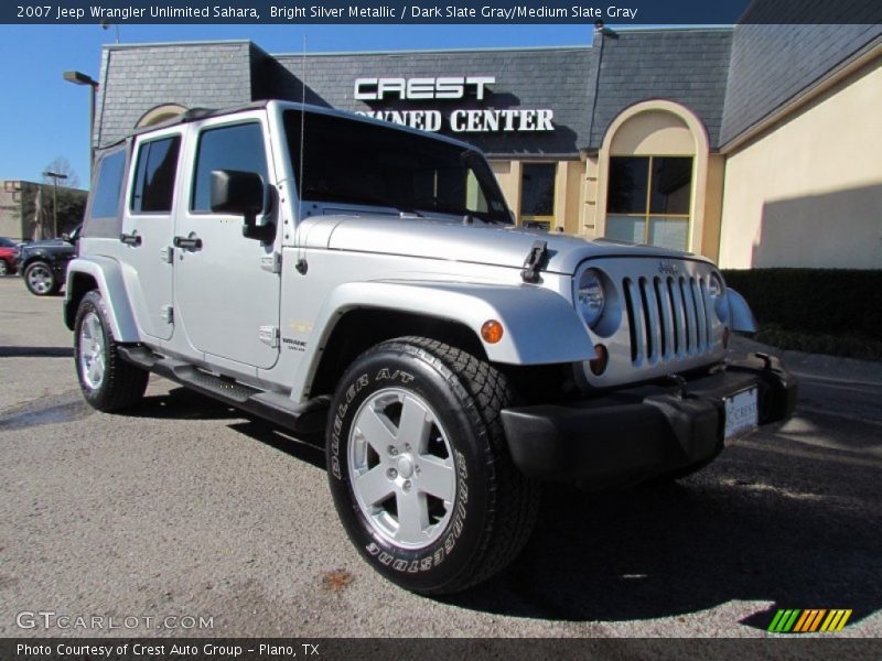 Bright Silver Metallic / Dark Slate Gray/Medium Slate Gray 2007 Jeep Wrangler Unlimited Sahara