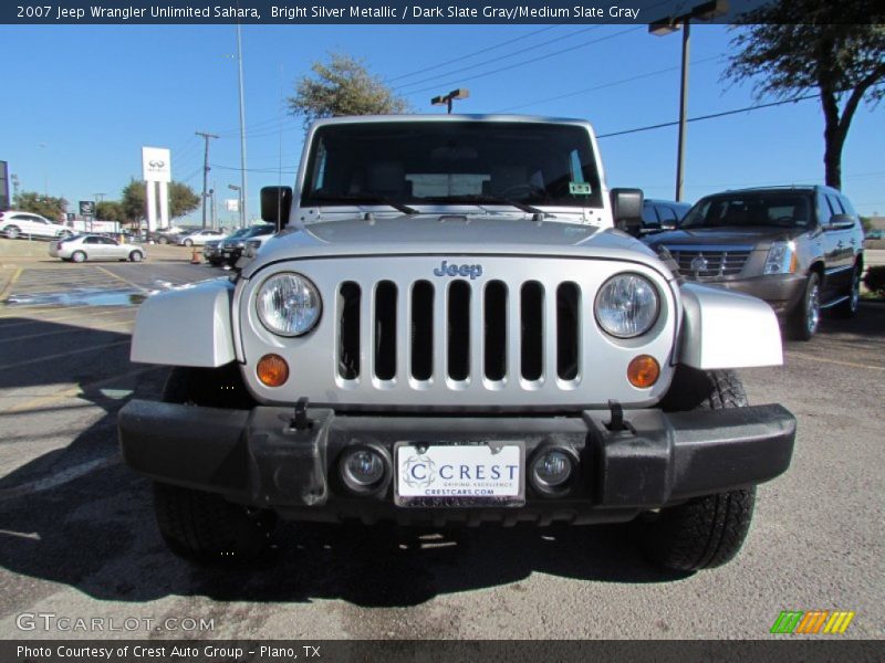 Bright Silver Metallic / Dark Slate Gray/Medium Slate Gray 2007 Jeep Wrangler Unlimited Sahara