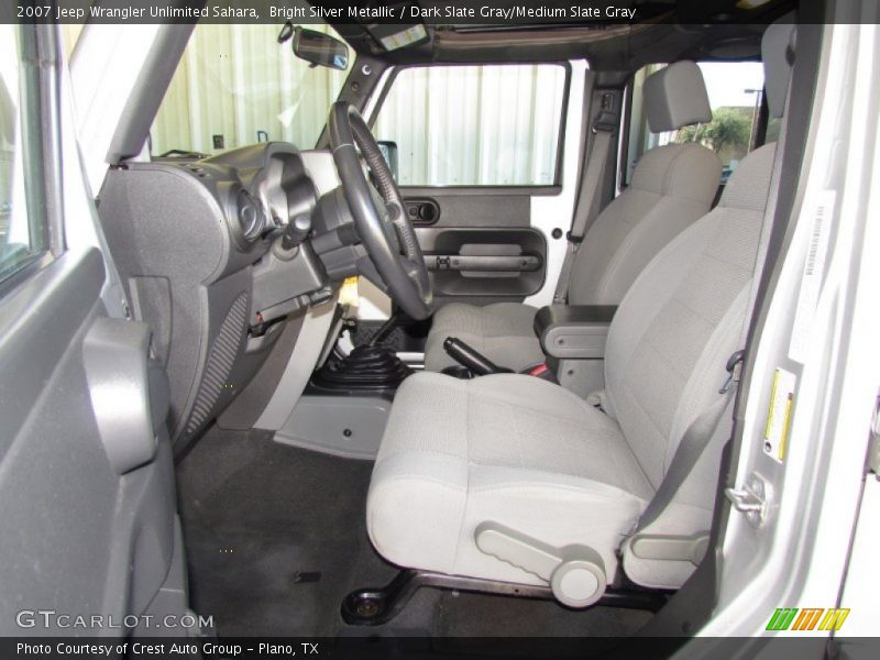 Bright Silver Metallic / Dark Slate Gray/Medium Slate Gray 2007 Jeep Wrangler Unlimited Sahara