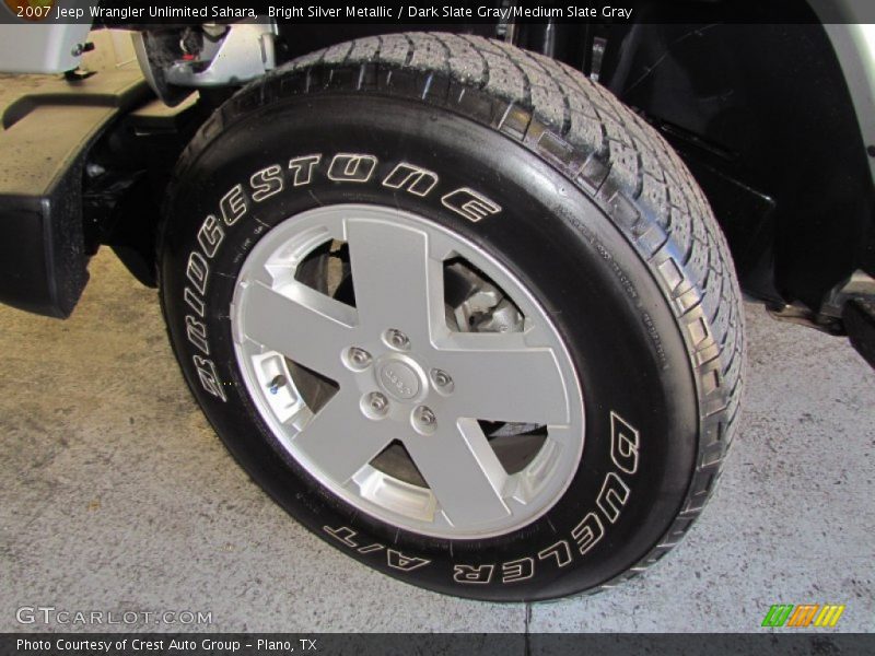 Bright Silver Metallic / Dark Slate Gray/Medium Slate Gray 2007 Jeep Wrangler Unlimited Sahara