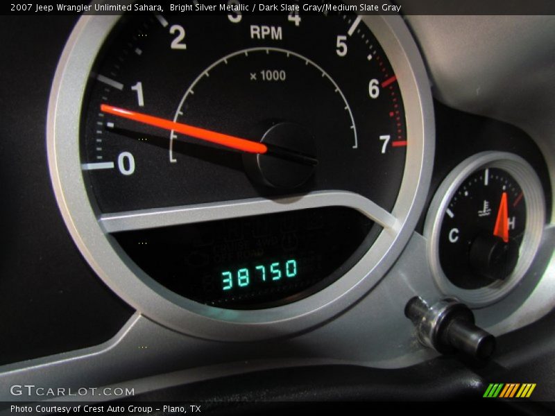 Bright Silver Metallic / Dark Slate Gray/Medium Slate Gray 2007 Jeep Wrangler Unlimited Sahara