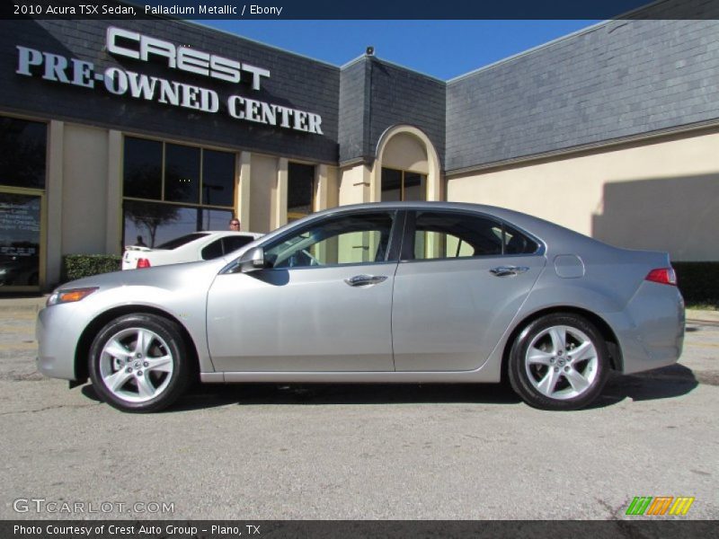 Palladium Metallic / Ebony 2010 Acura TSX Sedan