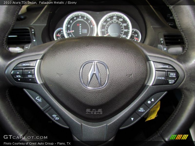 Palladium Metallic / Ebony 2010 Acura TSX Sedan